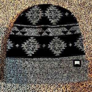 Beautiful giant black & gray beanie
